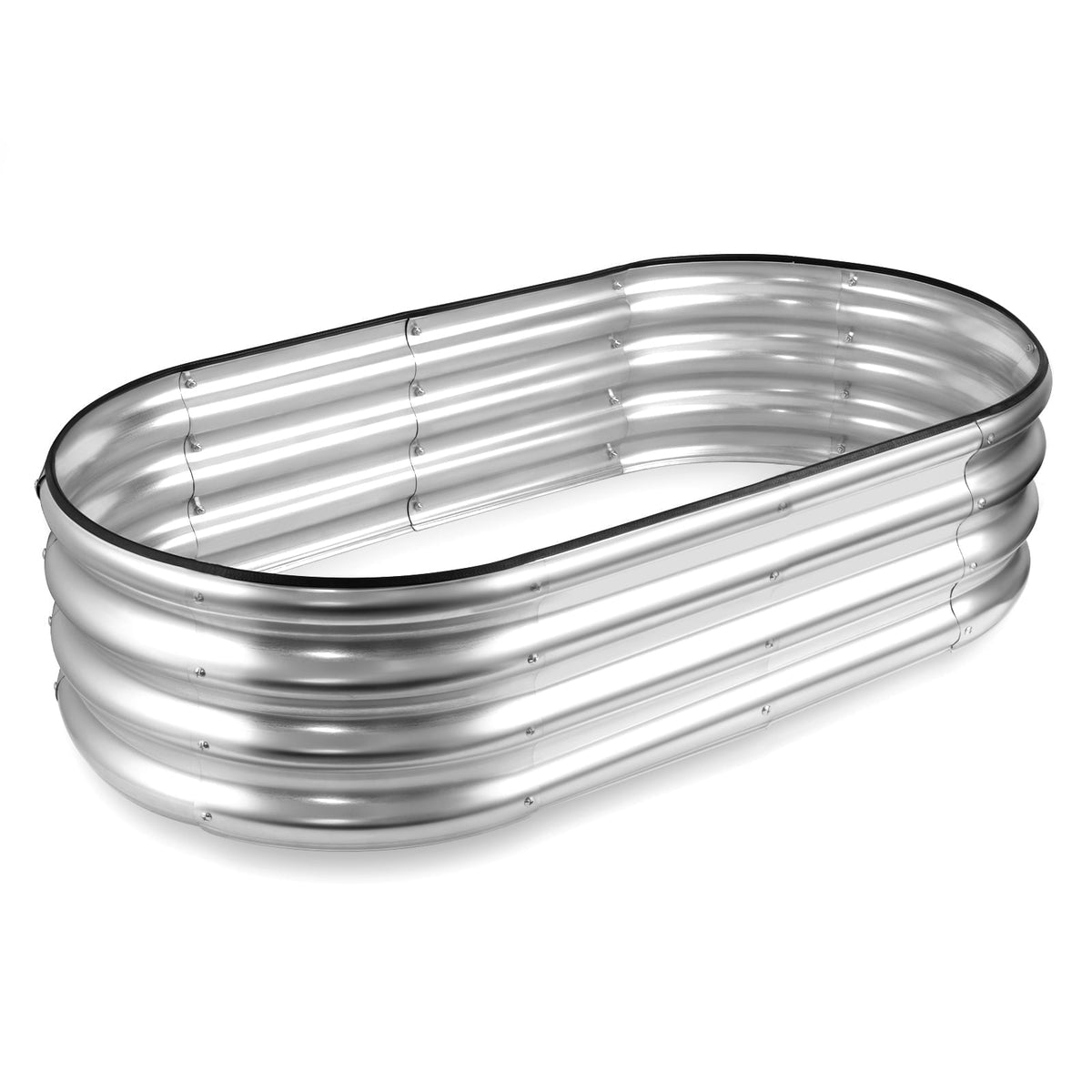 Galvanized Raised Garden Bed, 4 x 2 x 1 ft Planter Box with Assembly Kit