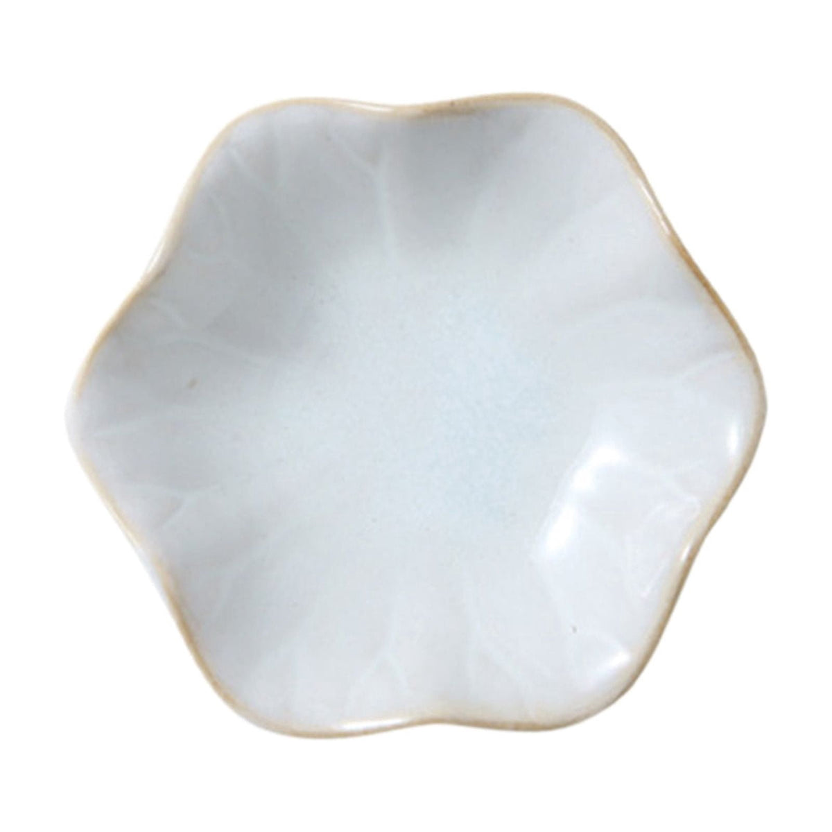 Leaf-Shaped Ceramic Trinket Dish in White, 4.33 x 3.54 in Ring and Key Tray