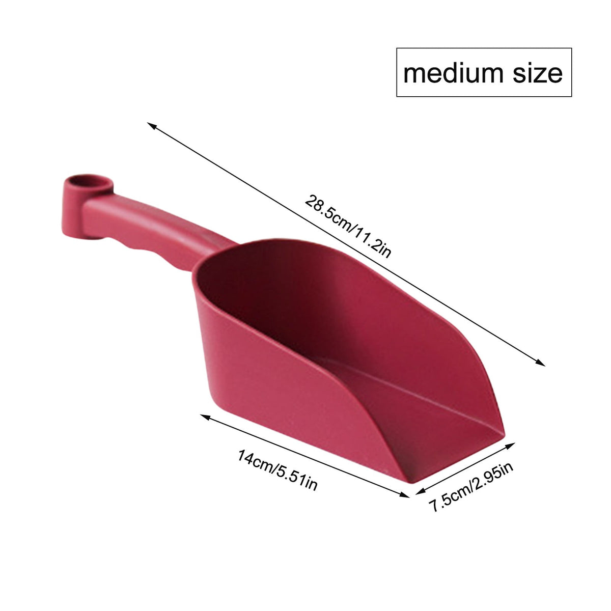 Ergonomic Soil Scoop in Moulded Resin, Hand Trowel with Hanging Loop - Image 3