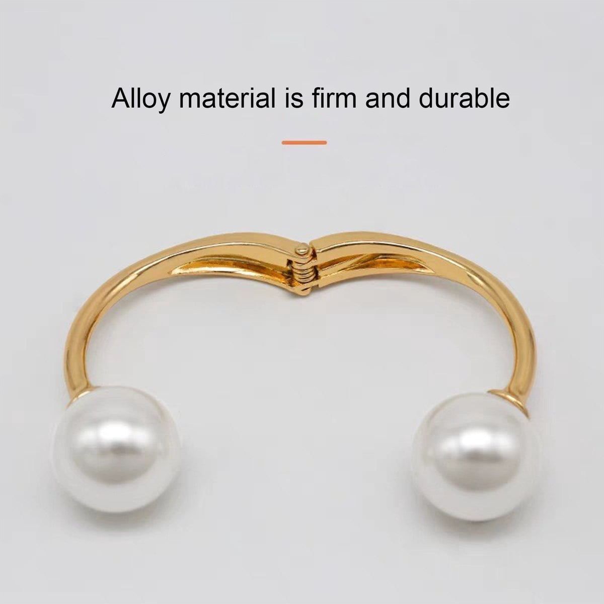 Magnetic Curtain Tieback with Pearl Clasp, 4.3 in Drill-Free Drapery Holder - Image 5