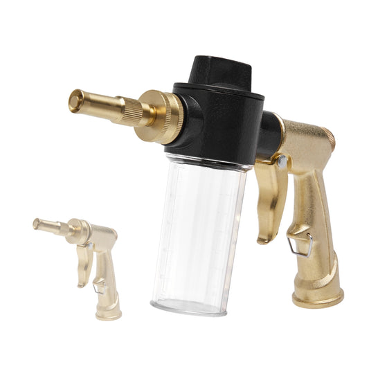 Two-in-One Hose Nozzle and Foam Sprayer with Detachable 3.5 oz Soap Bottle