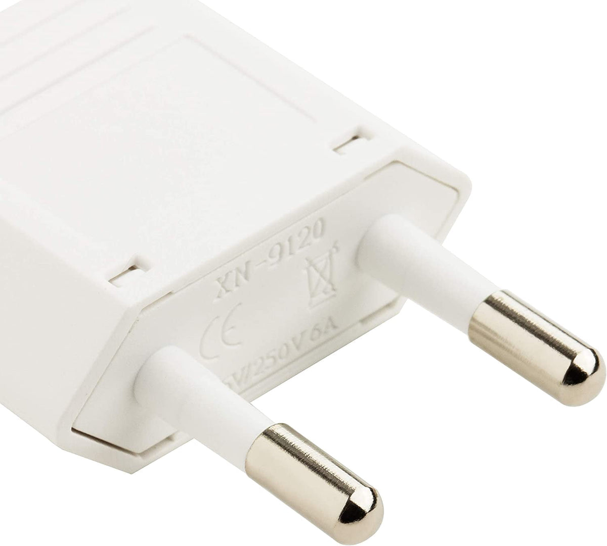 Travel Plug Adapter for European Outlets, Compact Two-Pin Converter for US Devices - Image 5