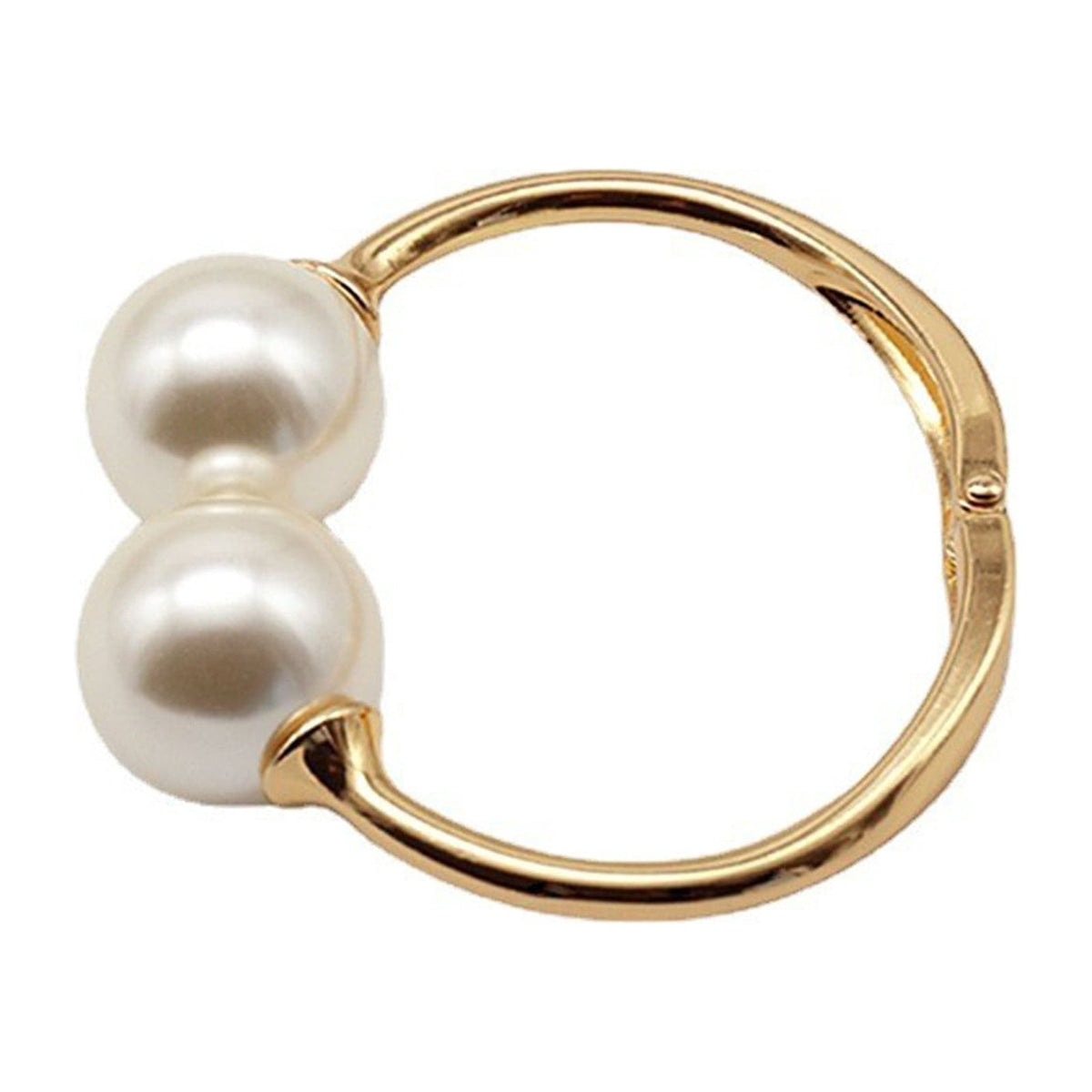 Magnetic Curtain Tieback with Pearl Clasp, 4.3 in Drill-Free Drapery Holder