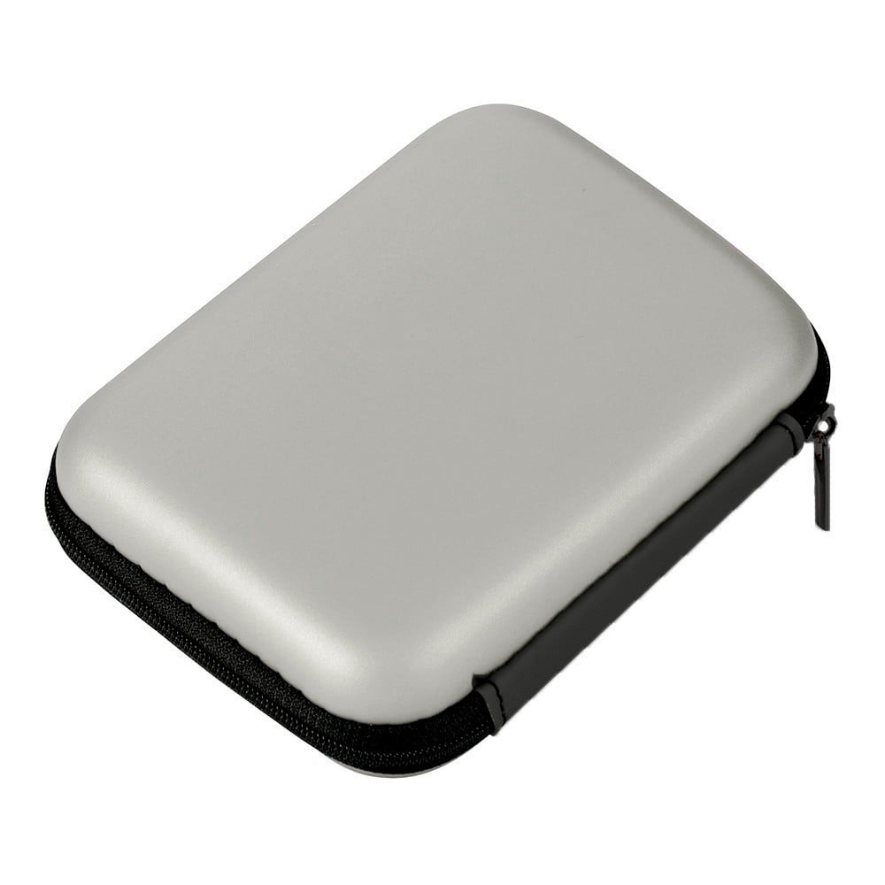 Zip Case for 2.5-Inch Portable Drives and Cables, 13 x 10 x 3.5 cm Padded Pouch