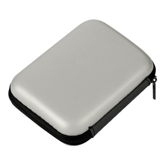 Zip Case for 2.5-Inch Portable Drives and Cables, 13 x 10 x 3.5 cm Padded Pouch