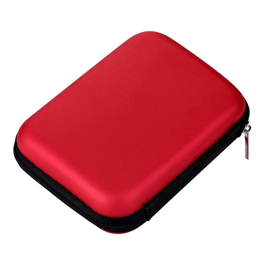 Zip Case for 2.5-Inch Portable Drives and Cables, 13 x 10 x 3.5 cm Padded Pouch - Image 2