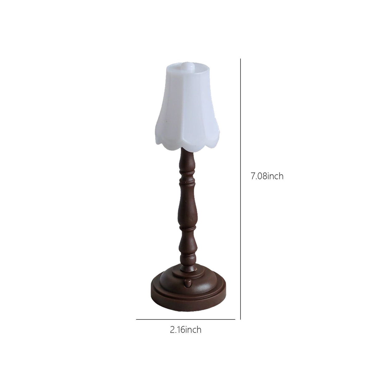 Small Bedside Table Lamp with Retro Farmhouse Styling for Nightstand and Desk - Image 3