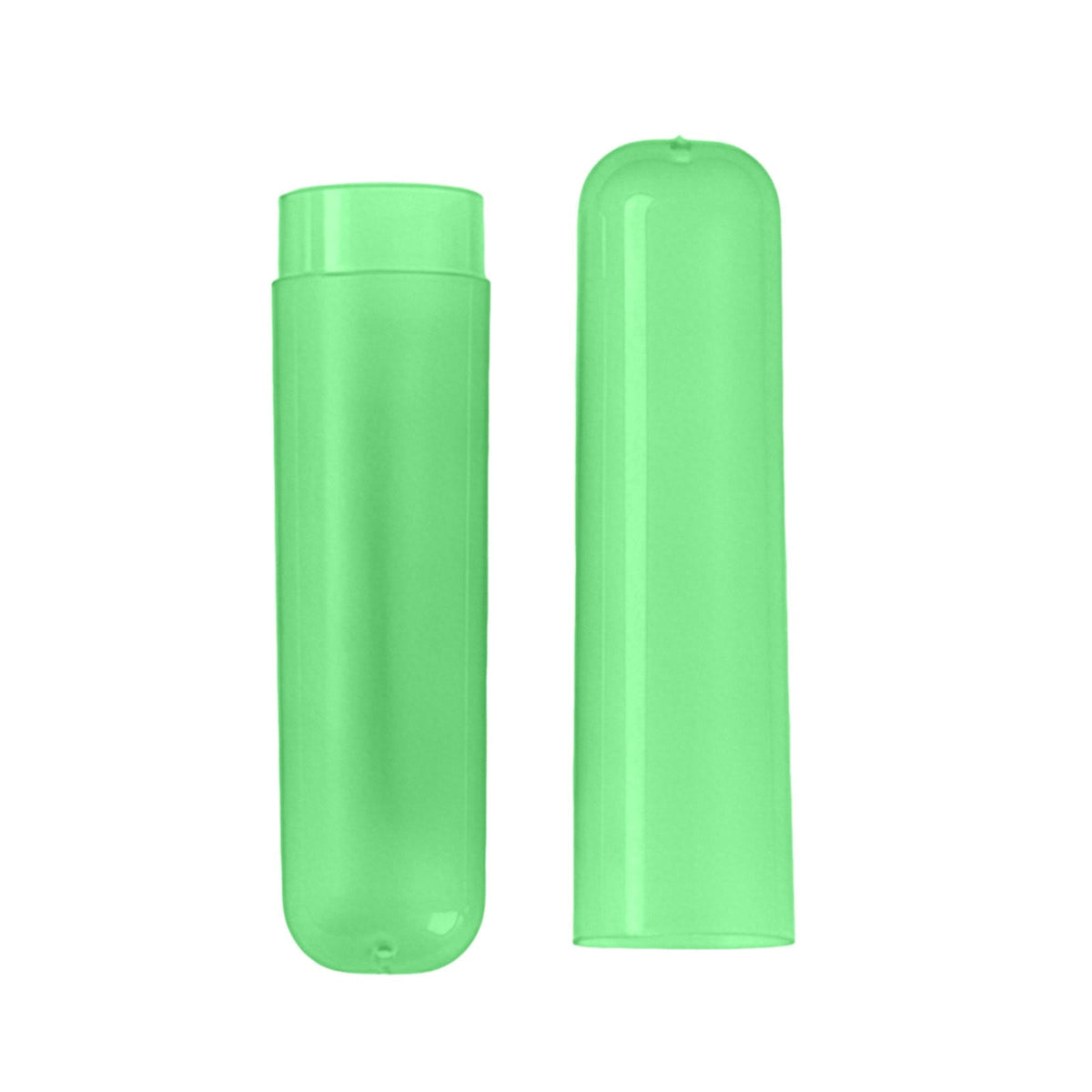 Hard Plastic Travel Toothbrush Case in Green, 7.87 in Protective Brush Cover