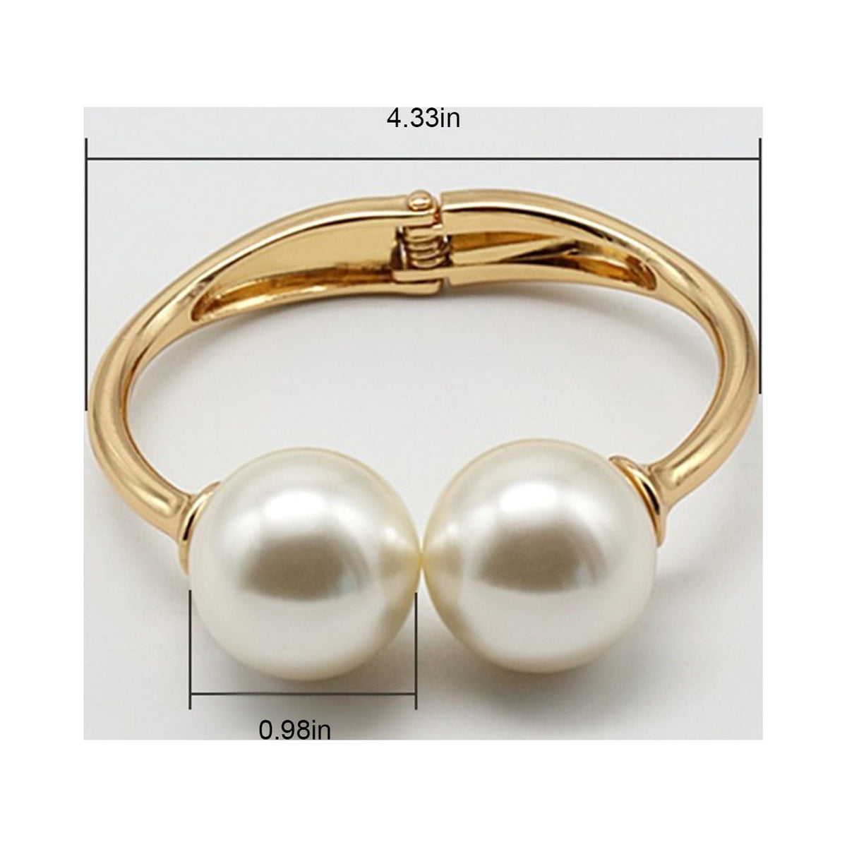 Magnetic Curtain Tieback with Pearl Clasp, 4.3 in Drill-Free Drapery Holder - Image 3