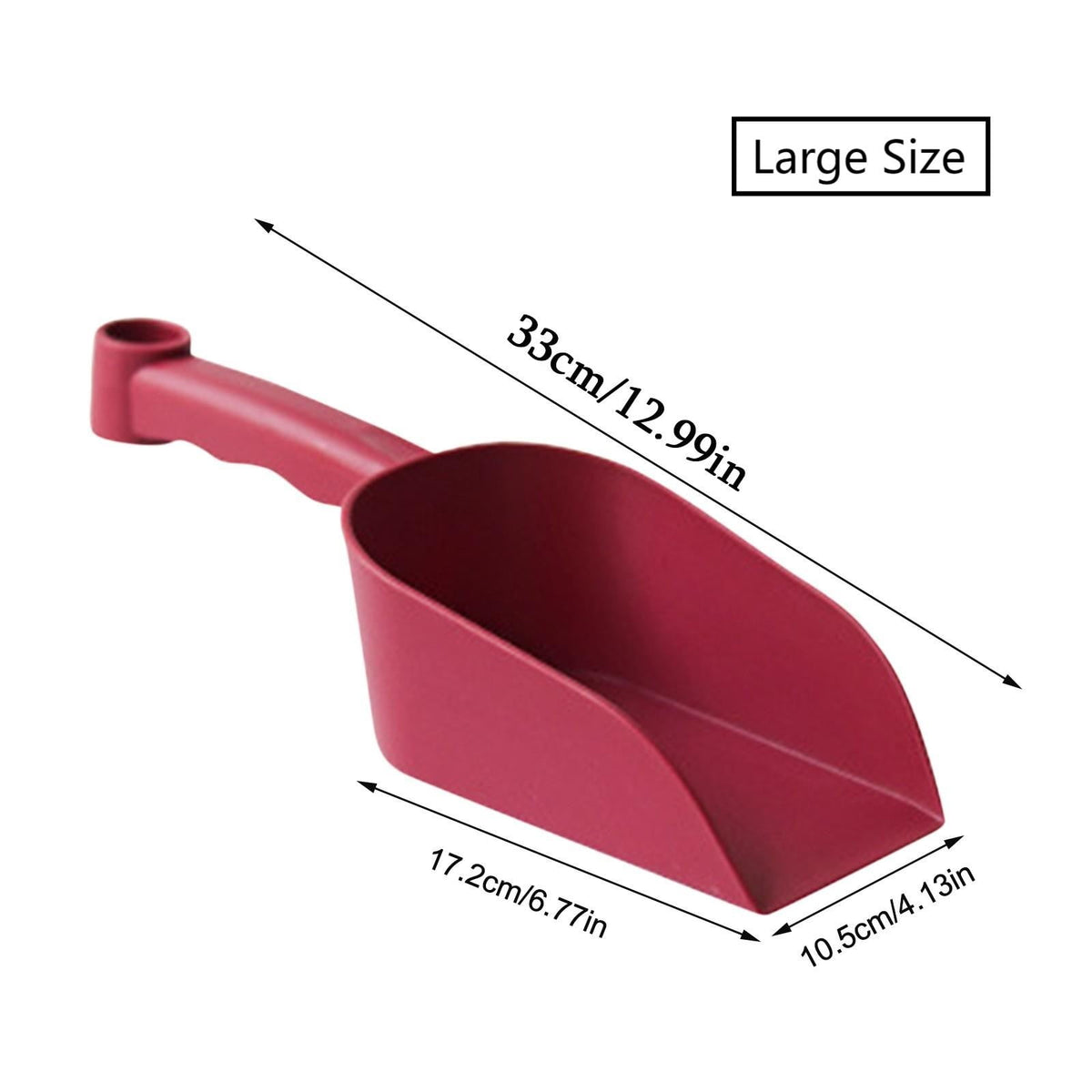 Ergonomic Soil Scoop in Moulded Resin, Hand Trowel with Hanging Loop - Image 5