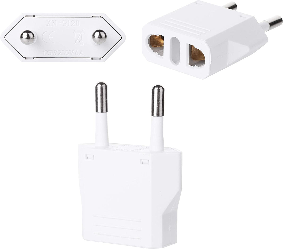 Travel Plug Adapter for European Outlets, Compact Two-Pin Converter for US Devices - Image 6
