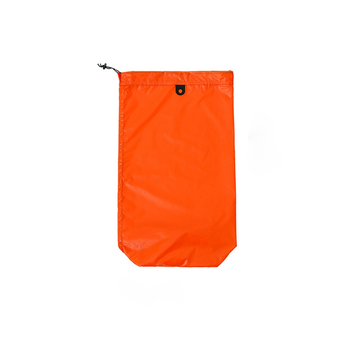 Drawstring Shoe Pouch in Orange Nylon, 13.78 x 5.51 in Packing Bag for Sandals and Flats